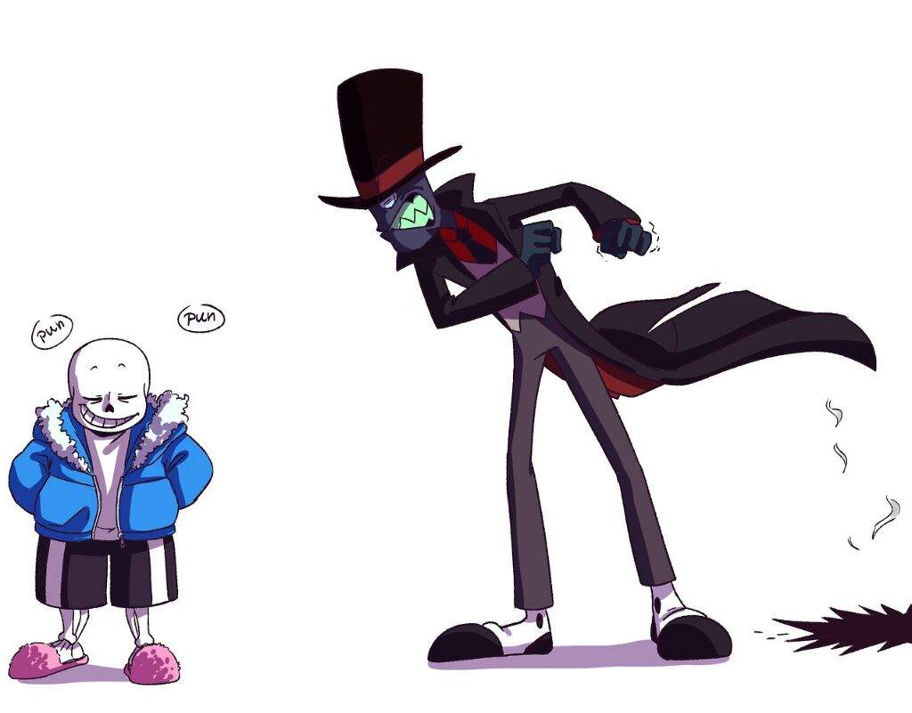 Sans And Black Hat Undertale Amino