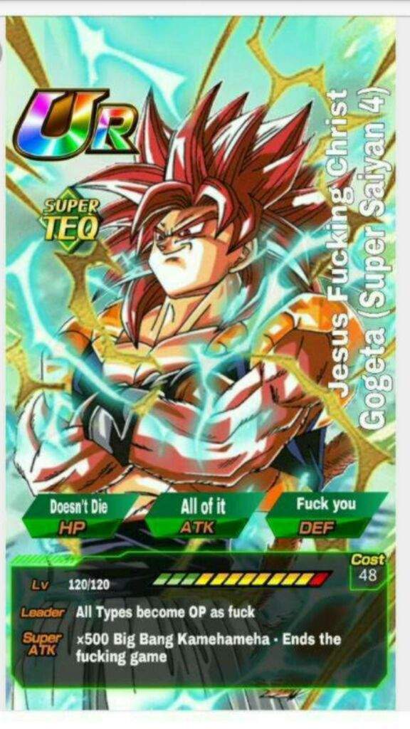 gogeta ss4 dokkan