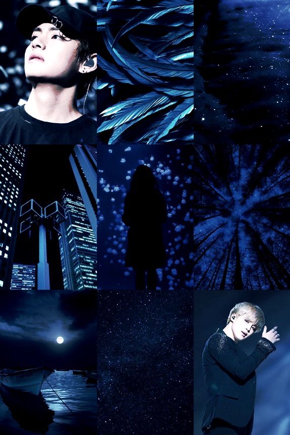 DARK BLUE AESTHETICS! | BTS ARMY's Moodboards Amino