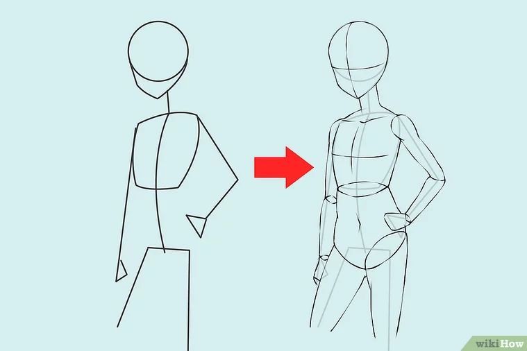 How To Draw Anime Girl Body Figure