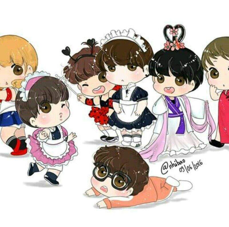 Bts chibi😍 | ARMY's Amino