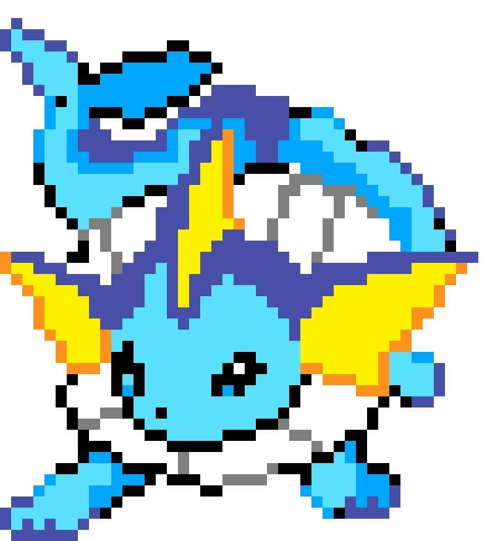 Vaporeon pixel art | •Pokémon• En Español Amino