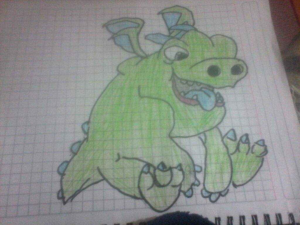 Mi Dibujo De Baby Dragon Clash Royale Amino Amino