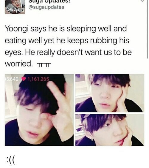 Reason behind sleepy Suga 😴 | ARMY's Amino