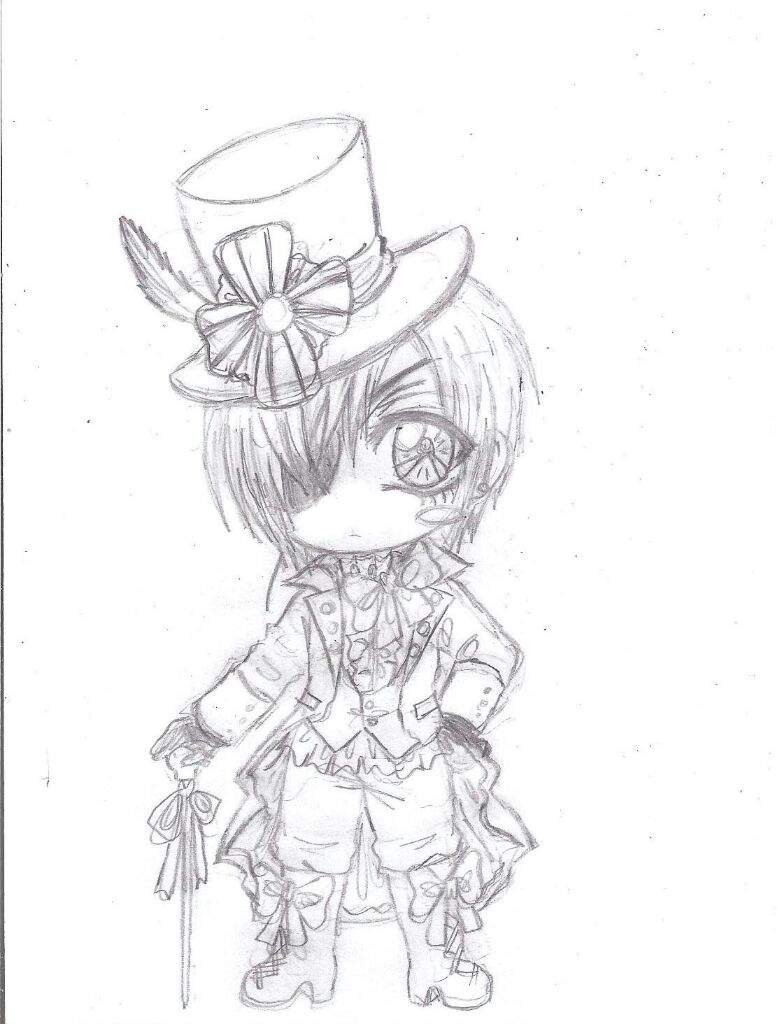 Chibi Ciel Phantomhive Fanart Anime Amino