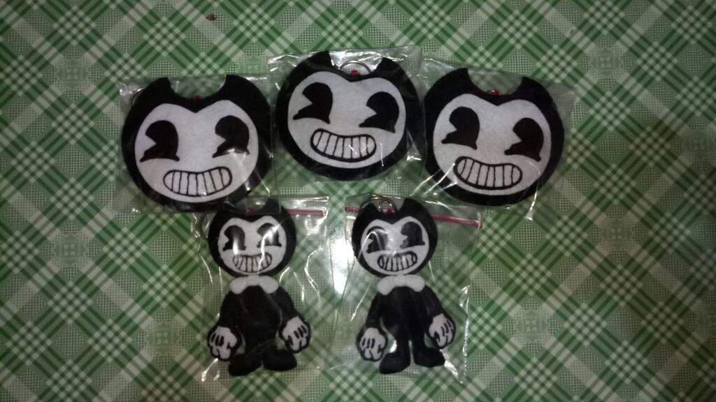 bendy plush keychain