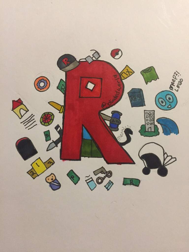 How To Draw Roblox Logo Step By Step