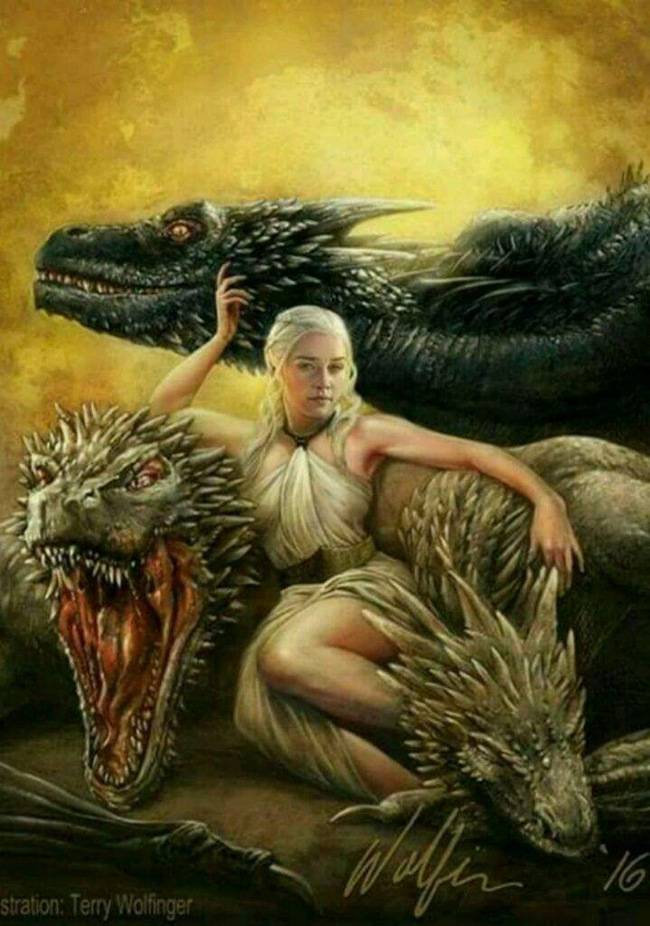 Daenerys E Seus Dragões 