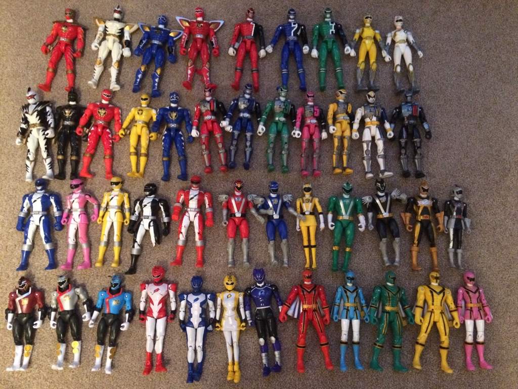 power ranger action figure collection