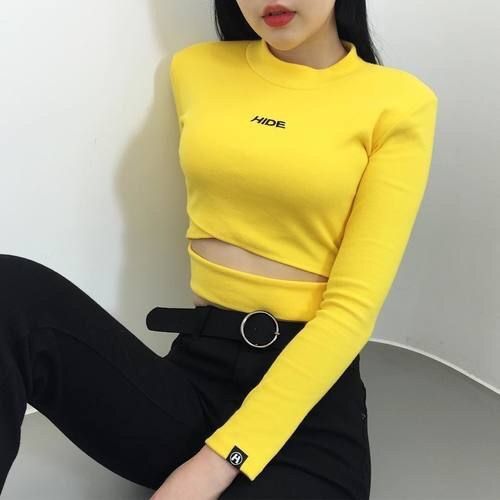 yellow korean outfit