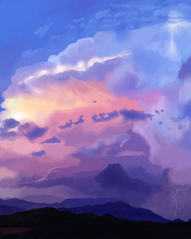 Mountain Storm | Drawing Amino