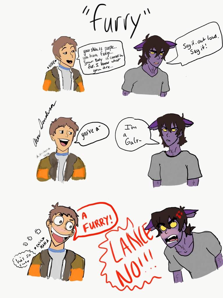 Galra keith comic based on tumblr post i saw!!! | Voltron Amino