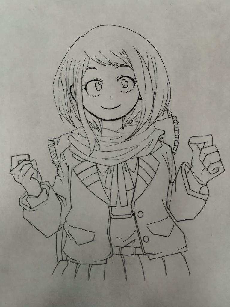 Ochako Uraraka || Art Process | Anime Amino