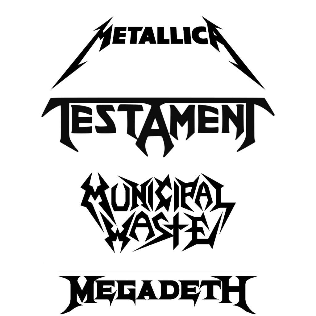 Thrash Metal Band Logos