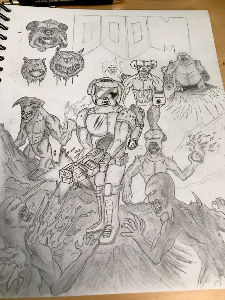 Another doom drawing Im working on | ID Software Amino