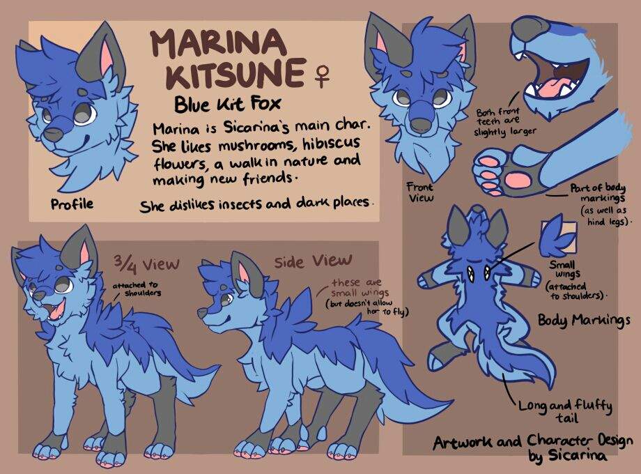 Marina Kitsune (Fursona) Wiki Furry Amino