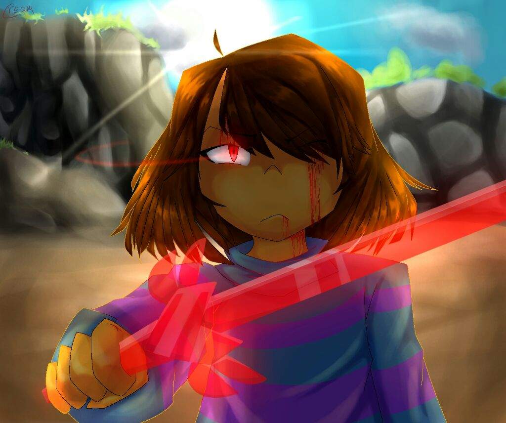 LV Frisk (redraw) | Glitchtale Amino