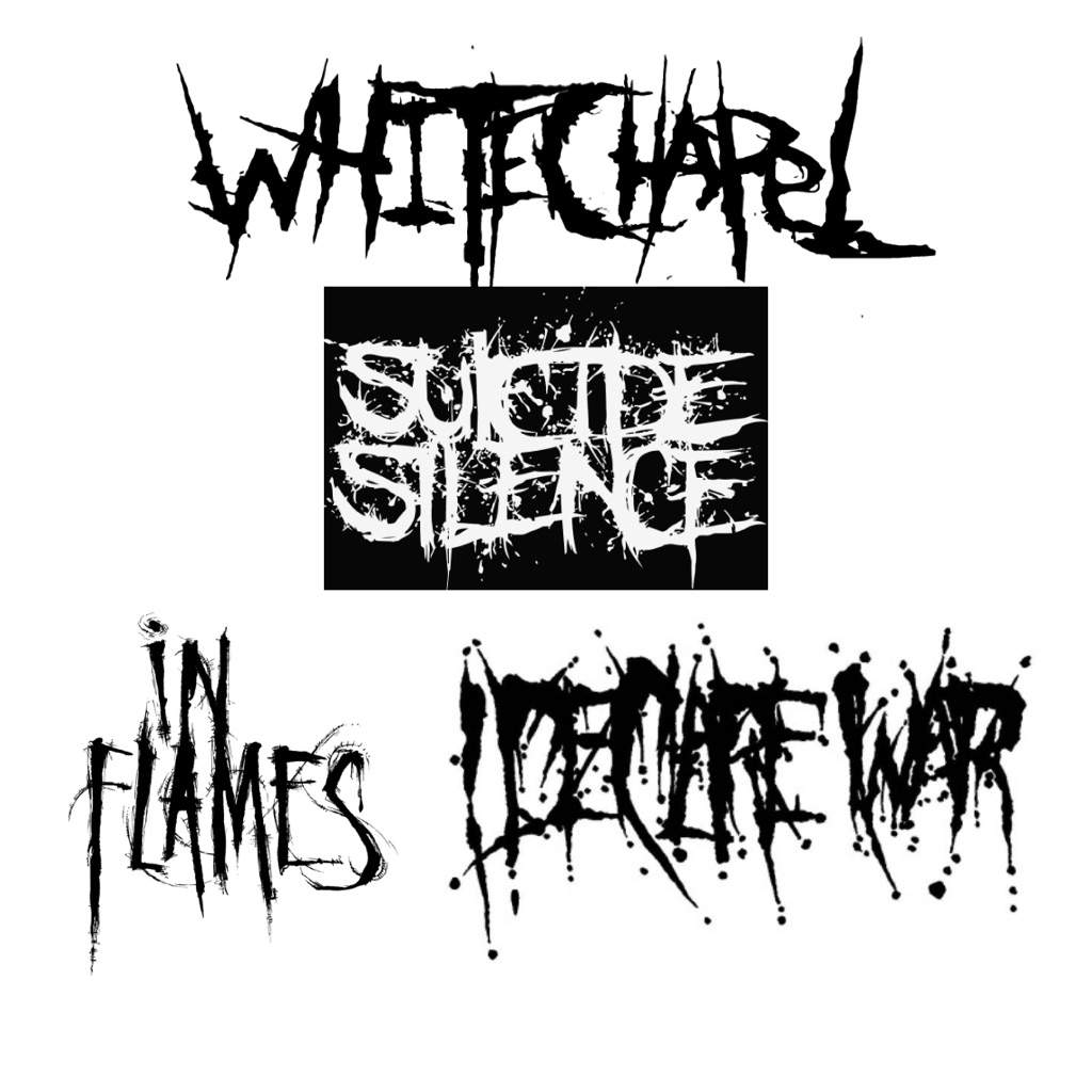 Deathcore Band Logos