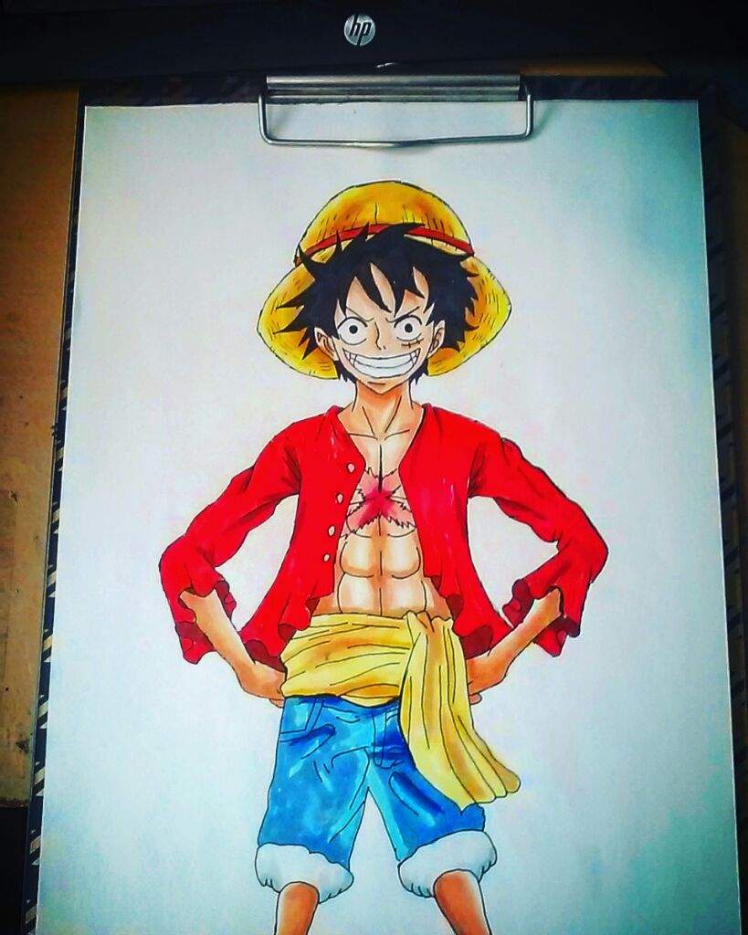 Colouring Monkey D Luffy | Anime Art Amino