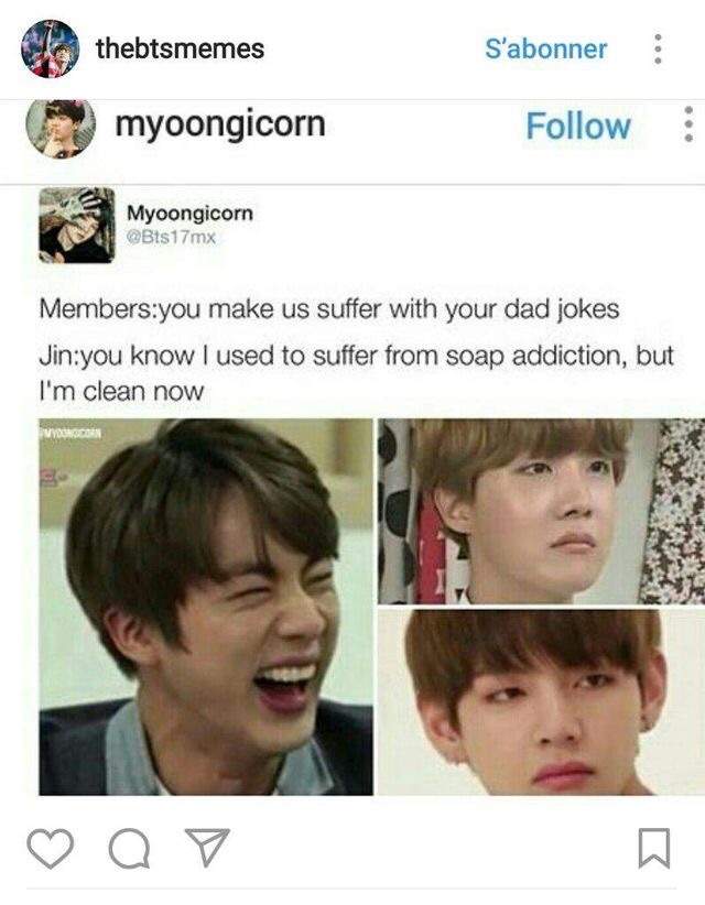 Jin's Dad Jokes😂😂 | ARMY's Amino