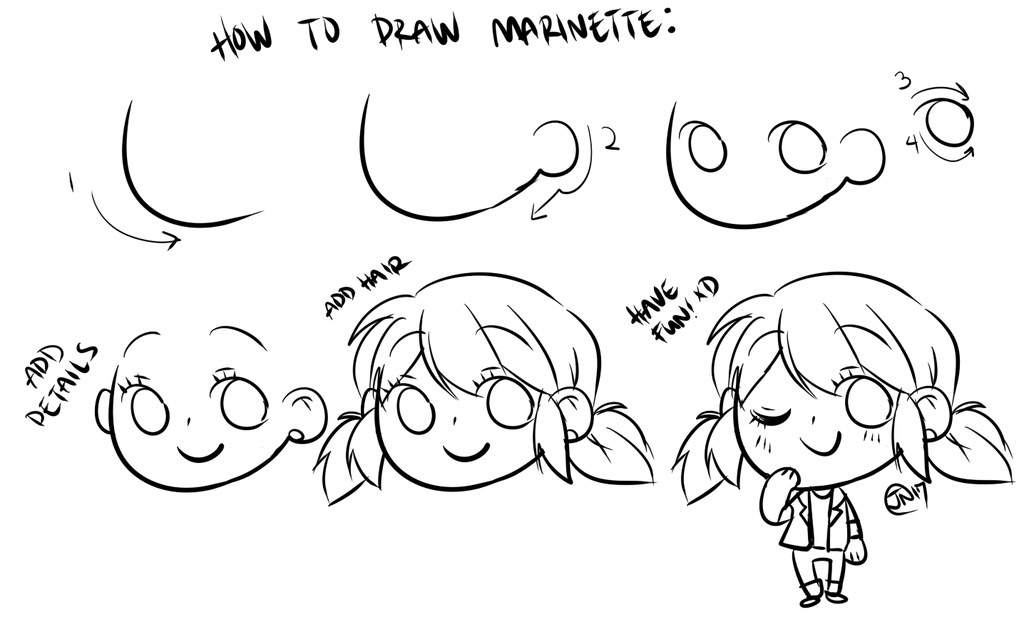 How to draw Adrien and Miraculous Amino