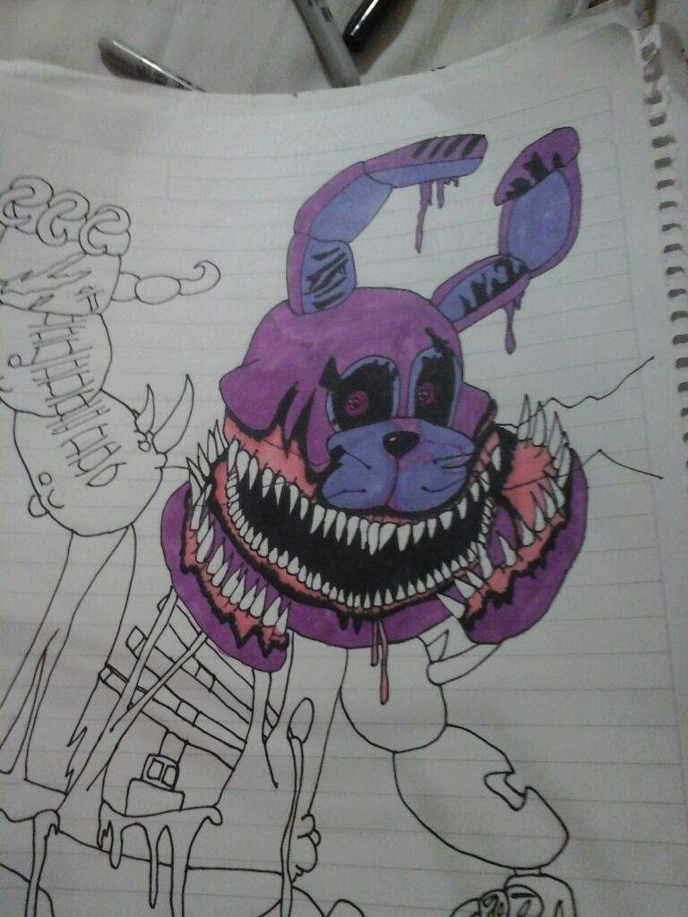 Como Dibujar A Twisted Bonnie Fnaf Amino Español Amino