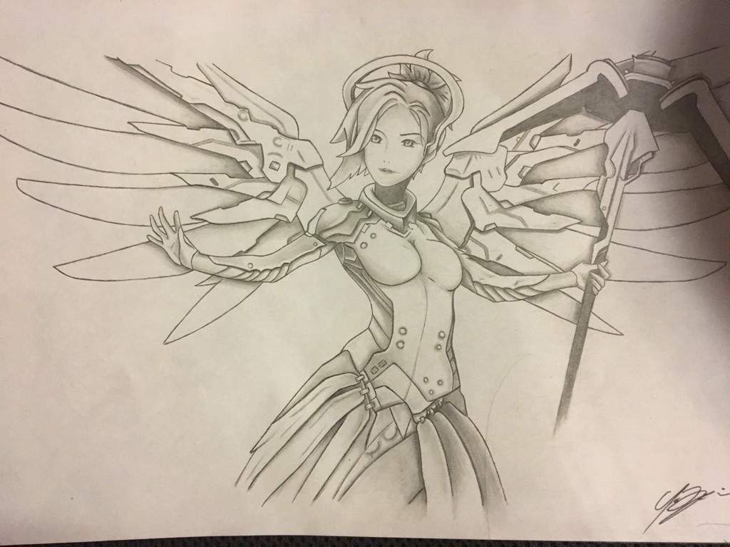 Mercy drawing 😤 | Overwatch Amino