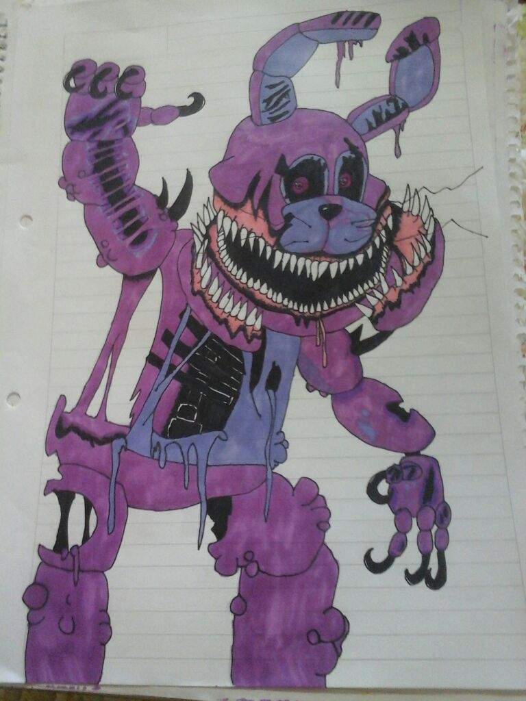 Como Dibujar A Twisted Bonnie Fnaf Amino Español Amino