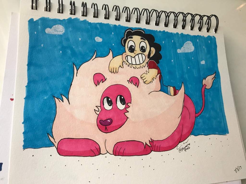 Steven And Lion (Steven Universe) | Drawing Amino