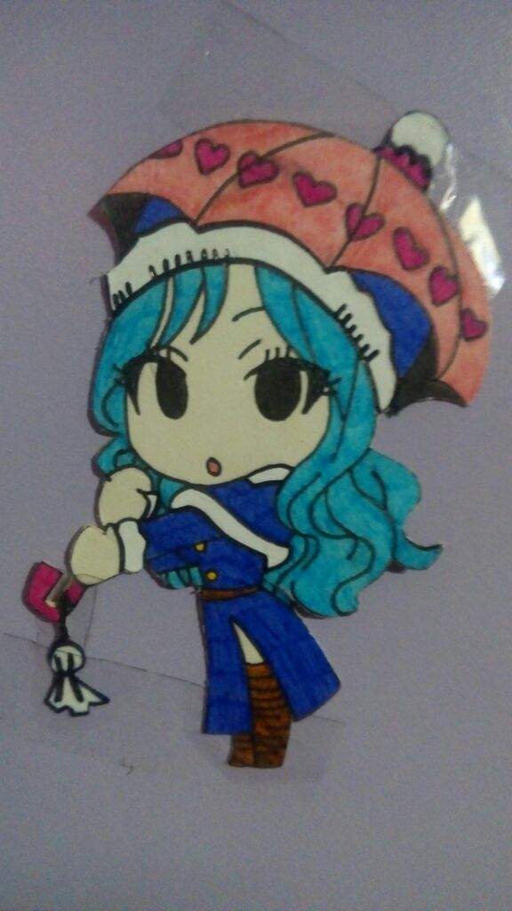 Mi Dibujo De Juvia En Chibi Fairy Tail Eden S Zero Amino