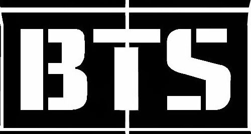 DIY: BTS logo stencil.