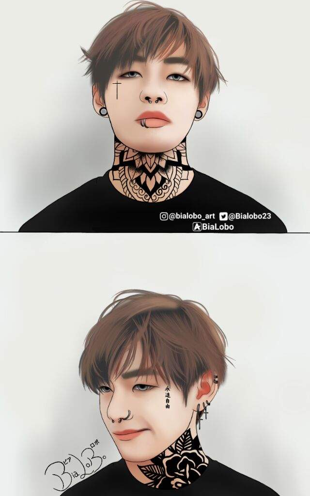 ♠Taehyung (Tattoo) BTS Fanart♠ | K-Pop Amino