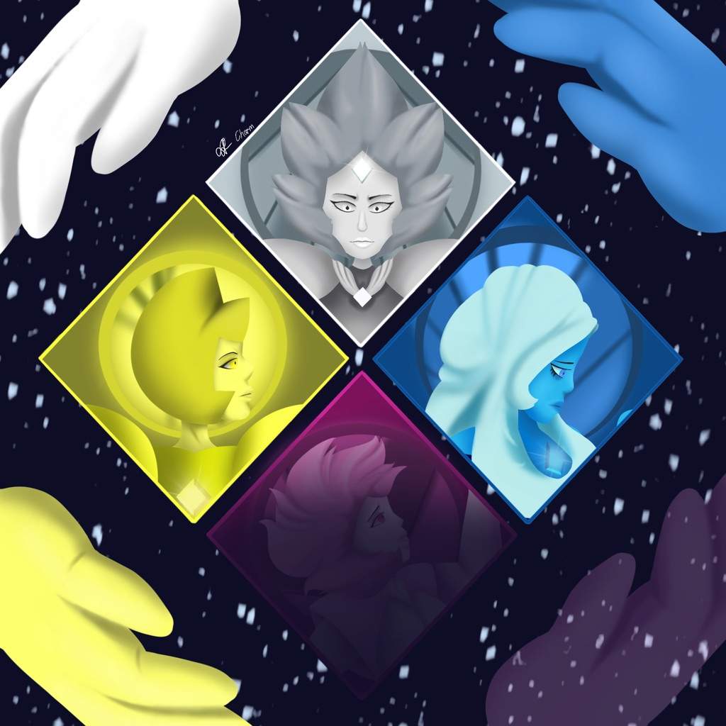 The Great Diamond Authority. |SU Diamonds drawing | Steven Universe Amino