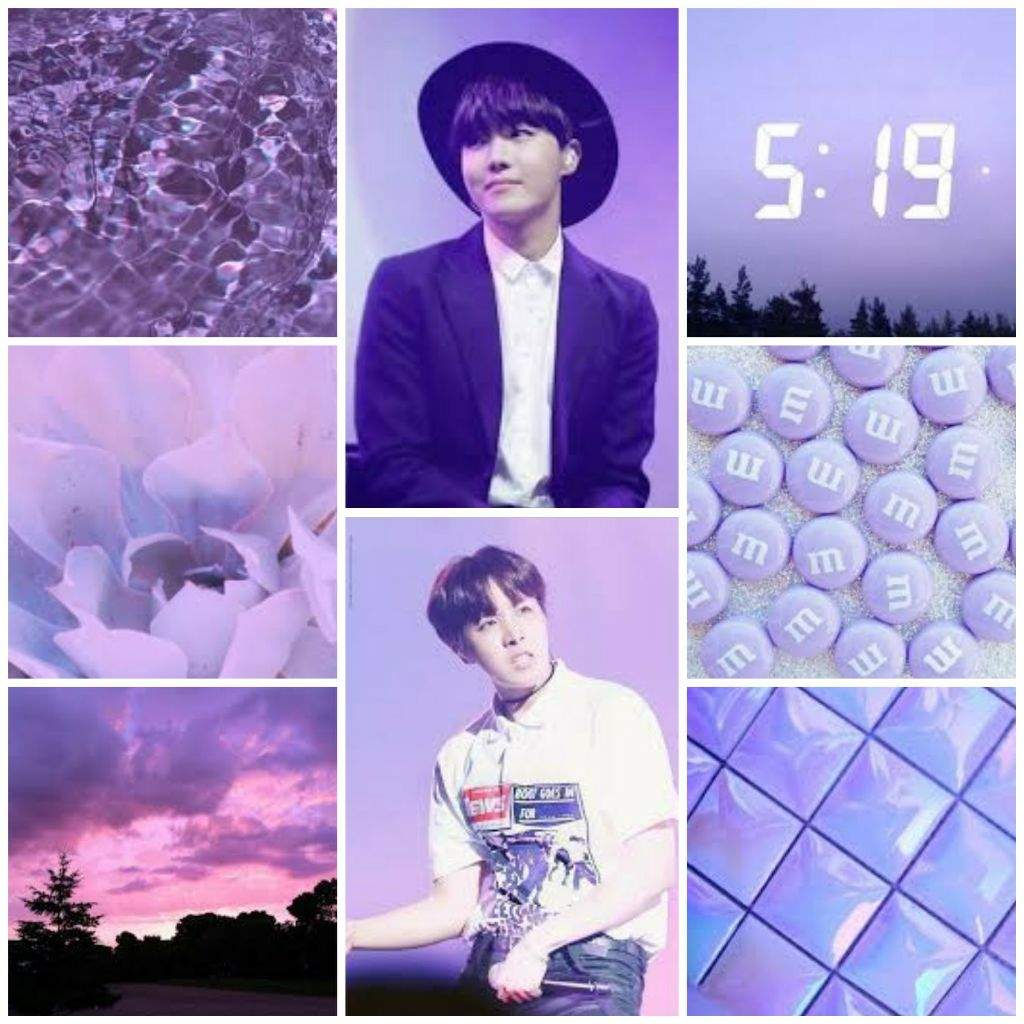 J-hope pastel purple moodboard | k-edits Amino