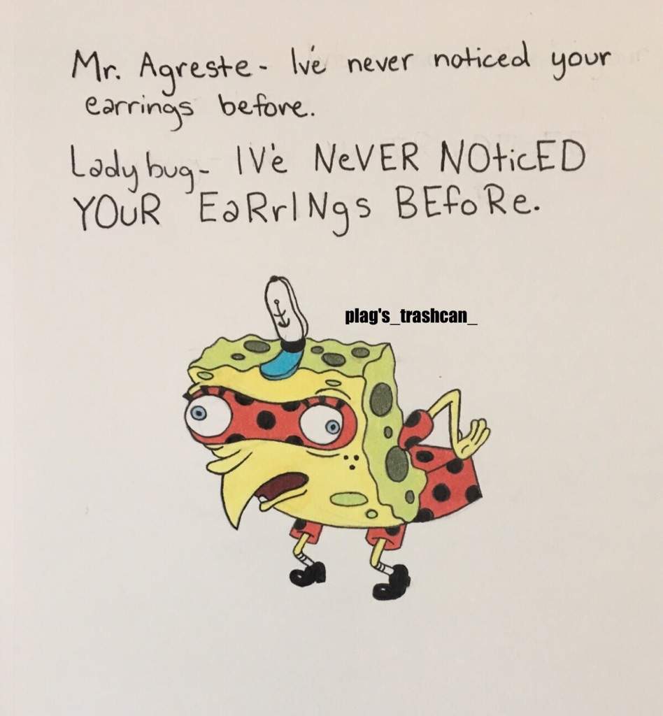 Spongebob Ladybug Meme Miraculous Amino
