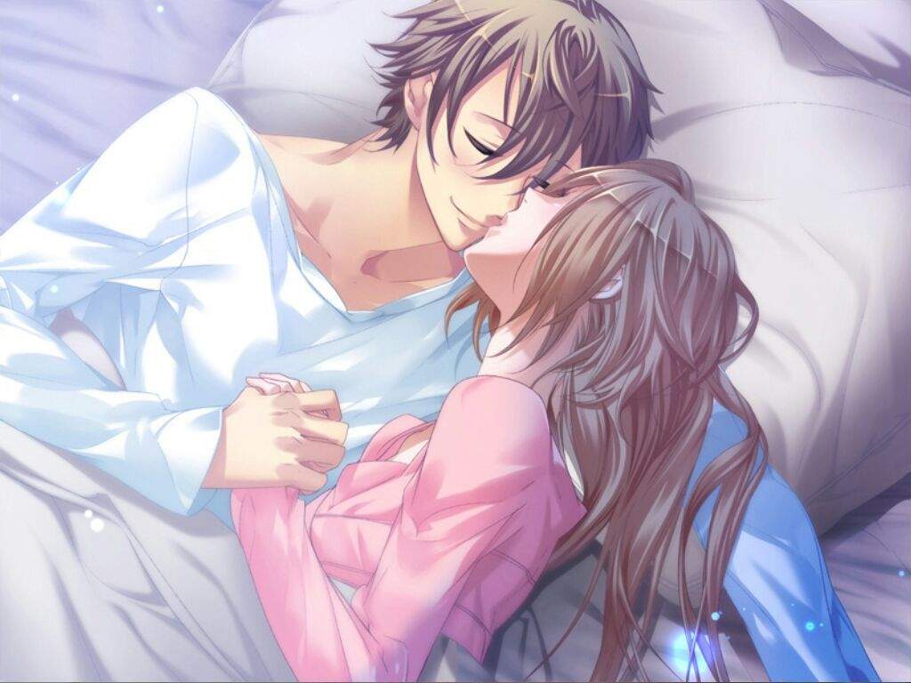 Boy and boy love in bed anime