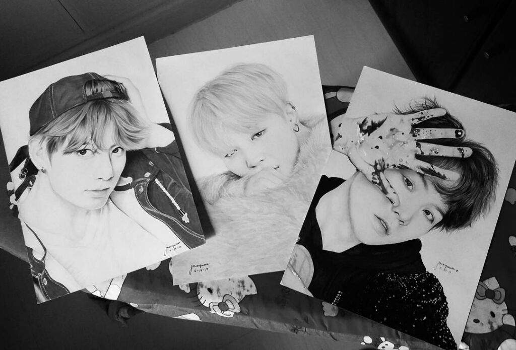 Bts Fanarts Color Pencil Drawings Compilation Army S Amino