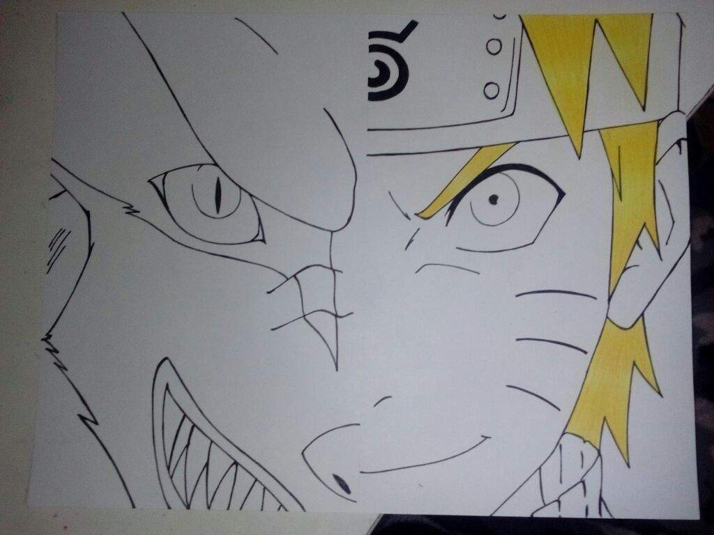 Dibujando A Naruto Con Kurama Shippuden Anime Amino