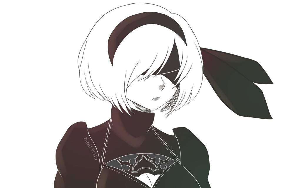 Nier Automata Fanart of 2B | Drawing Amino