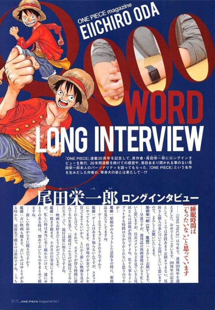 Manga New S 087 One Piece Magazine 01 Entrevista Con Oda Manga Amino En Espanol Amino