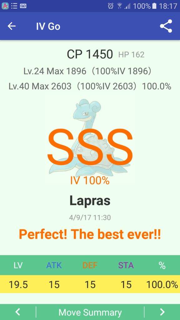 100 Iv Lapras Pokemon Go Amino