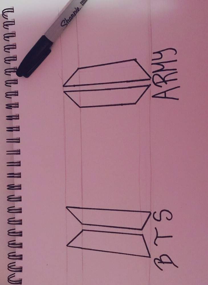 My drawing of bts' new logo!! | ARMY's Amino