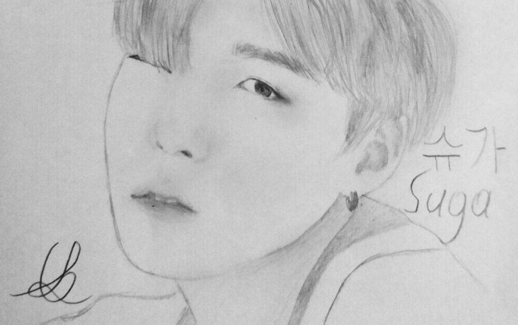 Dibujo de Suga | •K-Pop• Amino