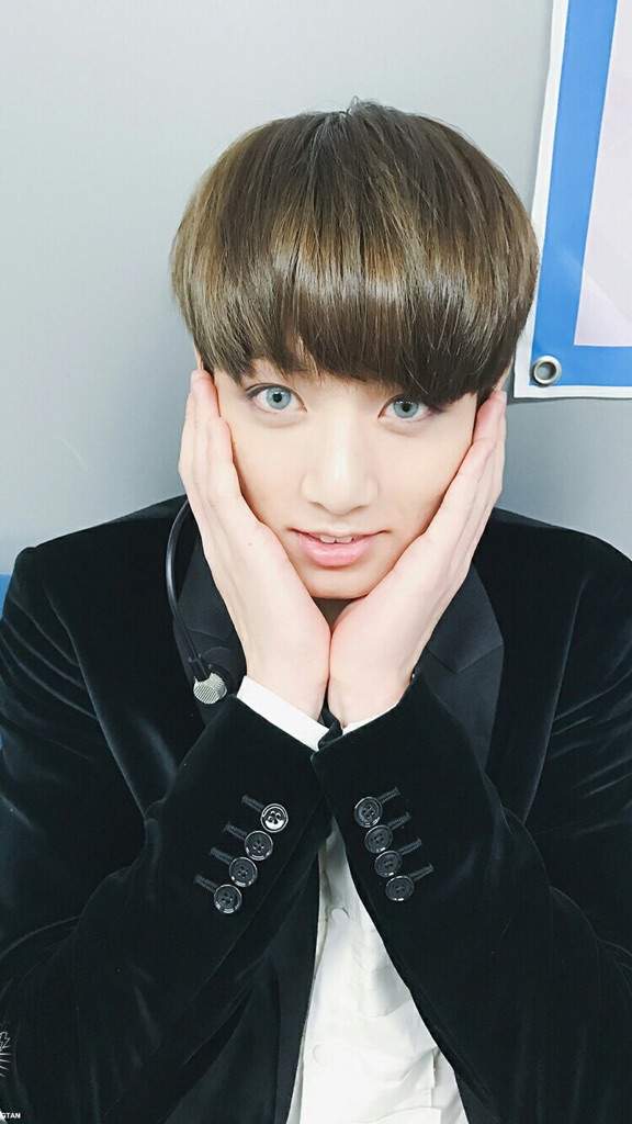 Jungkook with blue lenses | ARMY's Amino