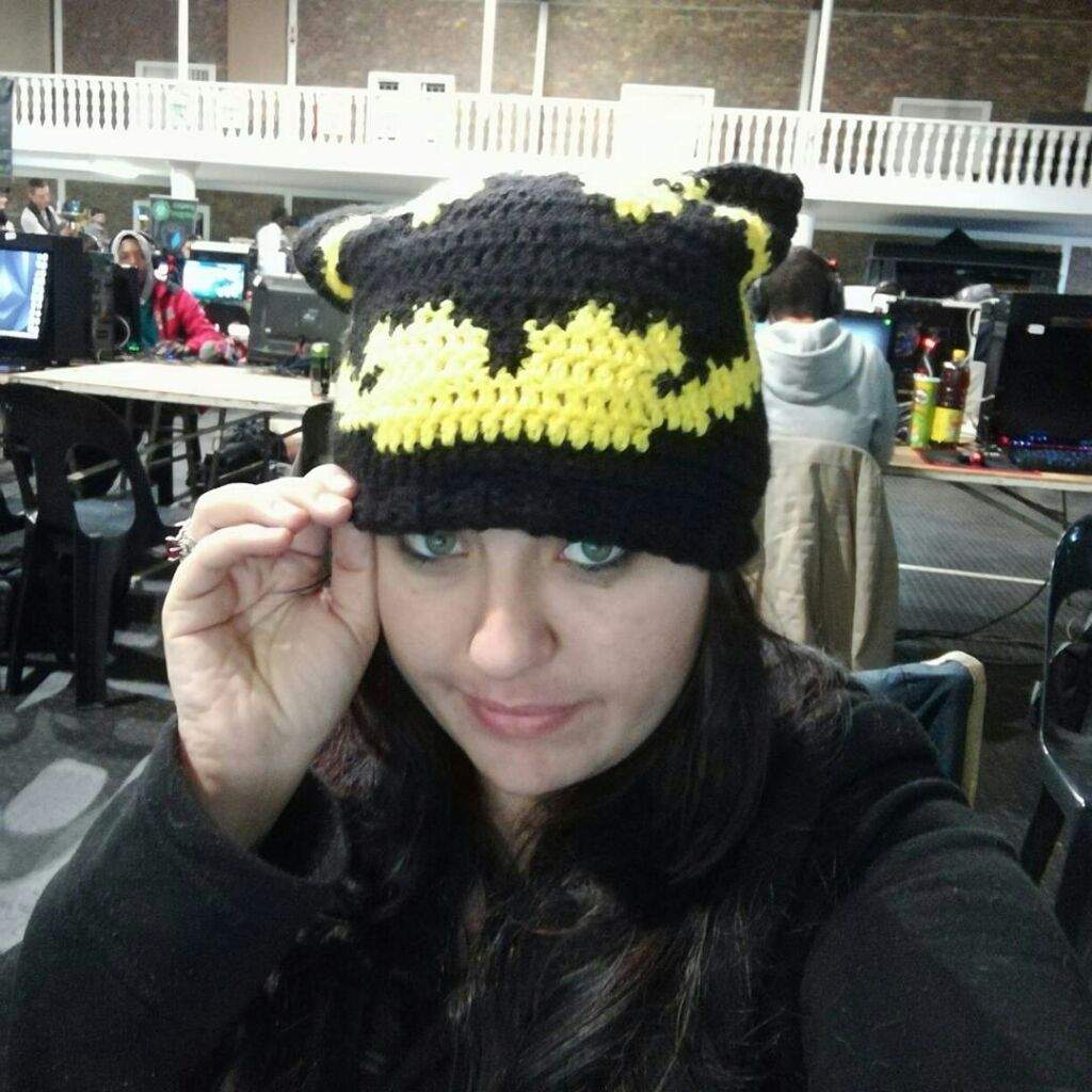 crochet batman beanie