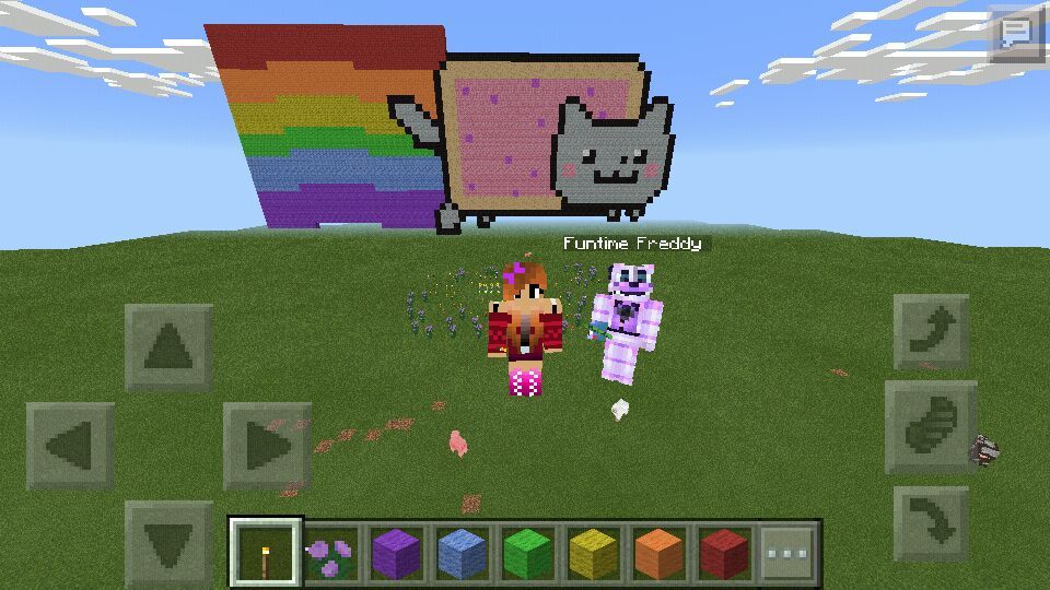 Mis Píxel Arts Mi Nuevo Y Hermoso Píxel Art De Nyan Cat Minecraft Pe Minecraft Amino