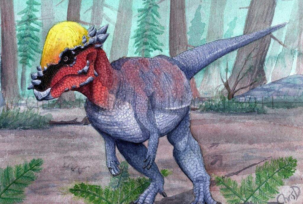 Динозавр с шапкой на голове название