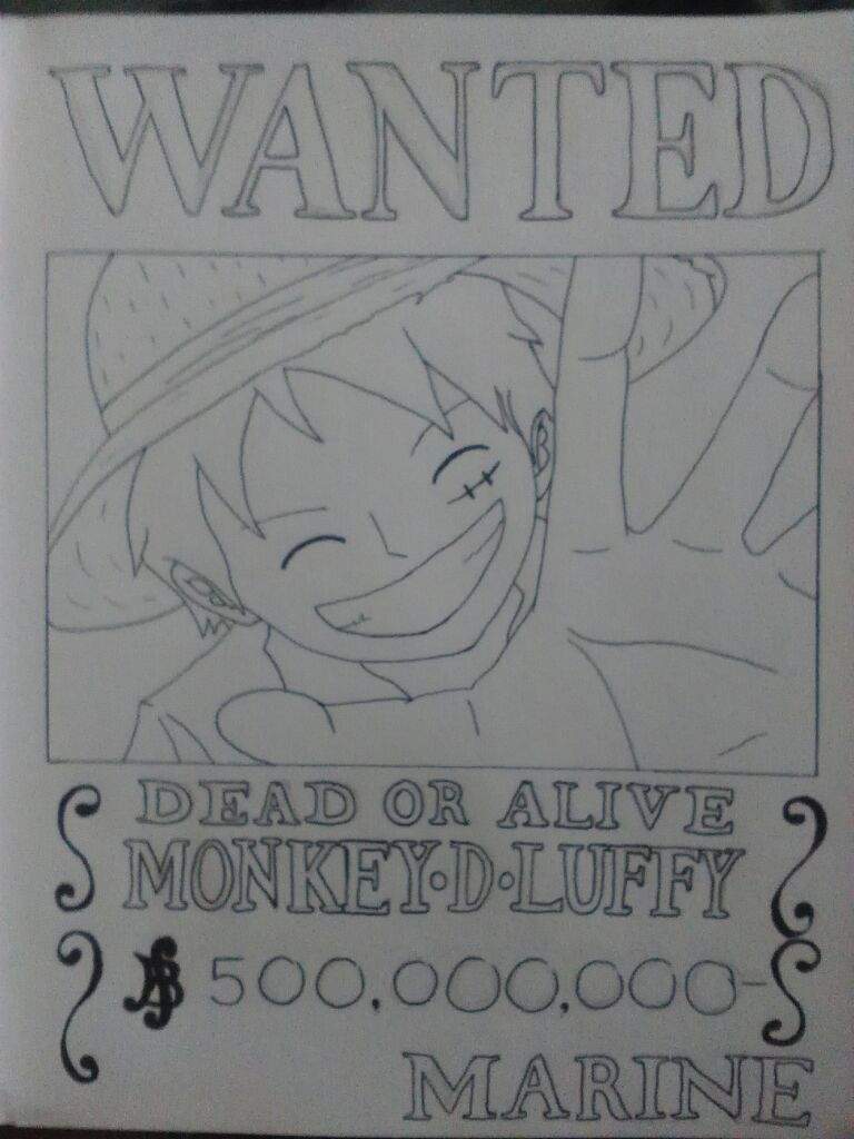 Luffy Wanted Bounty