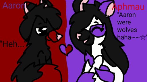 Aaron and Aphmau as wolves | Aphmau Amino