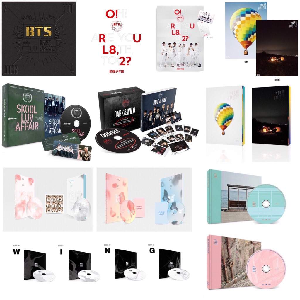 Anyone interested in ordering all 16 BTS albums (korean ver. as shown ...
